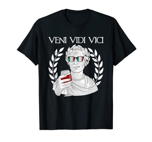 Funny Julius Caesar Veni Vidi Vici Red Wine Tasting Winery Camiseta
