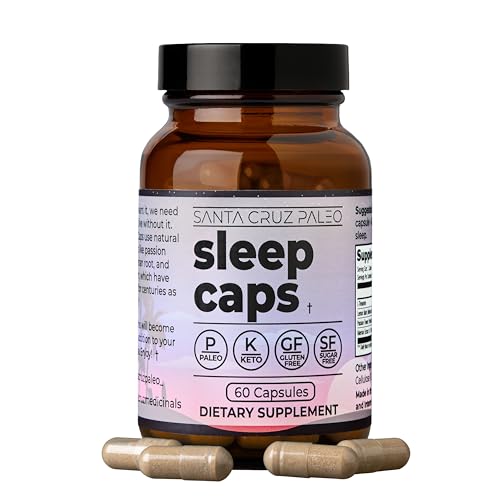 Santa Cruz Paleo Sleep Caps with L-Theanine, Lemon...