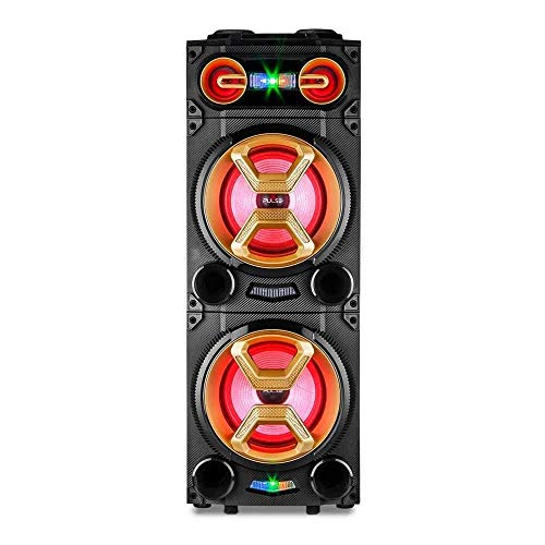 Torre Pulse Dupla 10 Pol. 1600w BT/AUX/SD/USB/FM LED - SP360