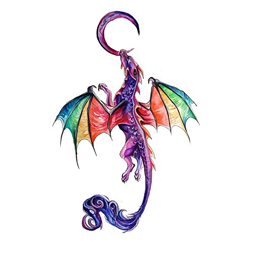 WYUEN 5 Sheets Phoenix Temporary Tattoo Fake Tattoo Sticker For Women Men Hand Body Art 9.8X6cm (FA-115)