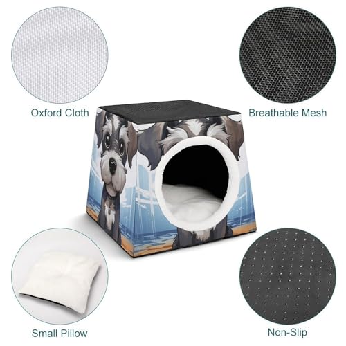 Capsule spatiale pour chat d'intérieur niche chaude design salon petits chiens - 5