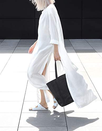 Wander Agio Womens Bikini Cover Ups Beach Casual Dress Coverup Swimsuits Long Cardigan Big Robe White 15 #TOP1