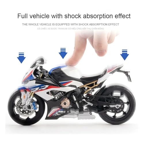 Image of HTLNUZD 1:9 Racing Motorcycle Car Model S1000RR Adult Die Cast Collection Decoration Gift