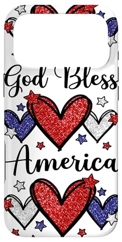 God Bless America Patriotic USA Flag Colors for Christians Coque pour iPhone 17 Pro Max