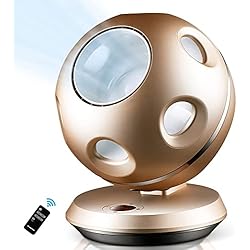 Aire Acondicionado Con Ventilador Casero Ventilador De Circulación De Aire Ventilador De Piso Sin Hojas Ventilador De Mesa, Aire Acondicionado Casero Ventilador Pequeño con Control Remoto Eléctrico Y 1-9 Horas De Temporizador