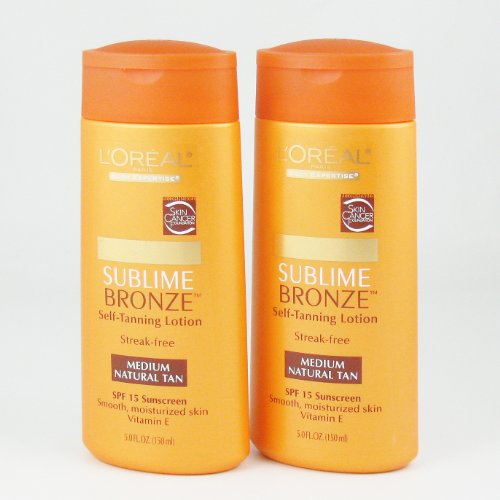 Loreal Paris Body Expertise Sublime Bronze Self-Tanning Lotion - Medium Natural Tan (2 Pack)