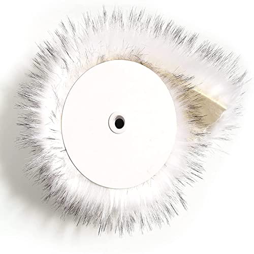 Uposao Large Bande en Fausse Fourrure, 7cmx100cm Rouleau de Tissu de Bordure en Fausse Fourrure Moelleuse Ruban de Fausse Fourrure Ruban Déco Fourrure pour...