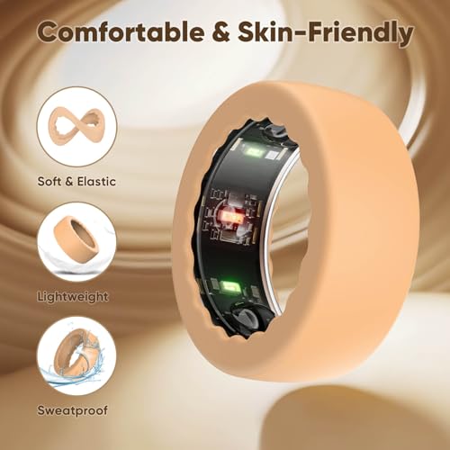 BO&DQQ 15 Pack Ultra-Thin Ring Cover Compatible with Oura Ring Gen 4/4 Ceramic,Gen 3 Horizon/Heritage, Anti-Scratch Elastic Silicone Smart Ring Protector Case for Men Women Working Out Gym by BO&DQQ - Image 3