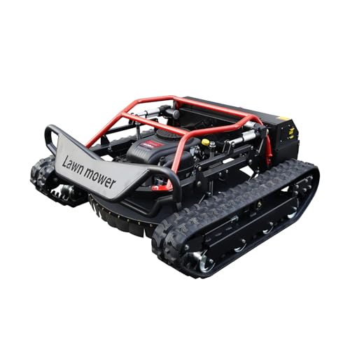 SYKEND Remote-Controlled Tracked Robotic Lawnmower 22hp Loncin 65° Climb Crash Barrier