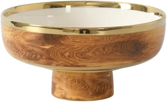 Pampa Bay Madera Medium Footed Bowl, 8" x 8" x 4.25"