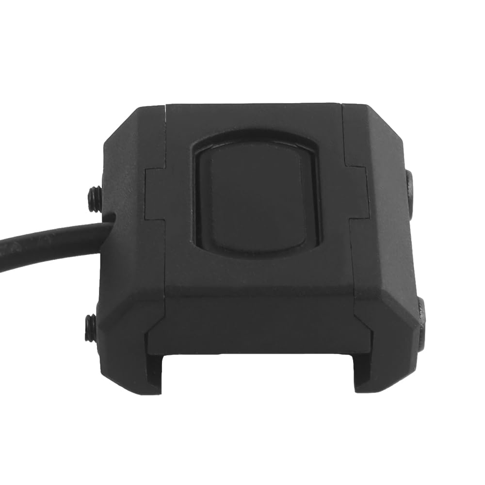 Multi-Plug Compact Remote Pressure Switch Compatible with 2.5mm, Surefire, and Crane/PEQ-15 & Steiner Lights and Lasers (Black)