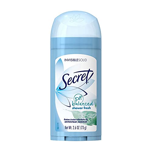 Secret Original Shower Fresh Scent Women s Invisible Solid pH Balanced Antiperspirant & Deodorant 2.6 Oz (Pack of 3)