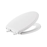 5020A65G.020 Traditional Luxury Toilet Seat, Slow-Close, Elongated Front, White