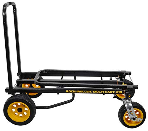 RocknRoller R18RT 700lb Capacity DJ Transport Cart+Accessory+Equipment Bag+Deck