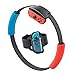 Produktbild Ring-con grip and leg straps for Nintendo Switch games, 1 leg strap and 2 ring-cone grips Ring-cone rings (red and blue) for Nintendo Switch Fit adventure games