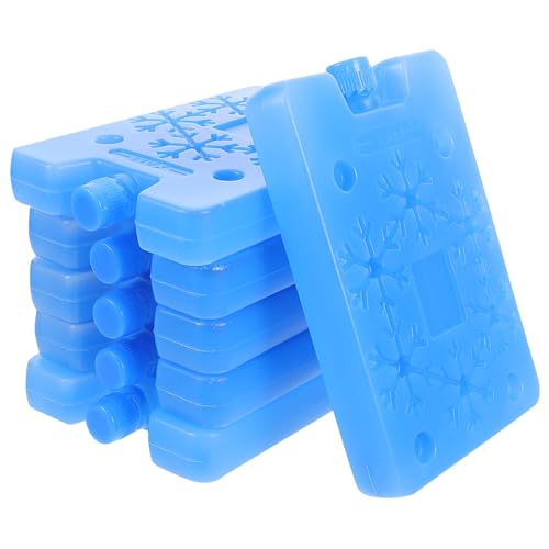 6pcs Reusable Cooler Ice Packs for Lunch Boxes and Road Trips Blue PE