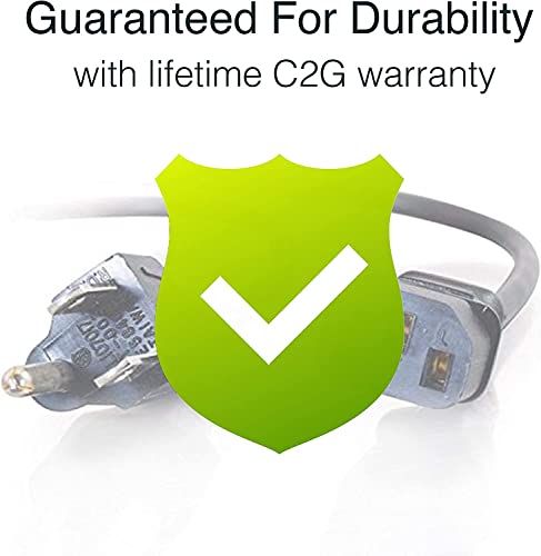 C2G 3FT Replacement AC Power Cord - Power Cable for Electronics, TV, Computer, Printer, Radio, Monitor, Samsung, Dell, Vizio, LG, Asus, Laptop and More (03129) by C2G - Used condition - Image 5