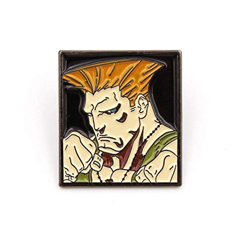 Image of DTR Street Fighter Pin Badge Guile Pins Brooches