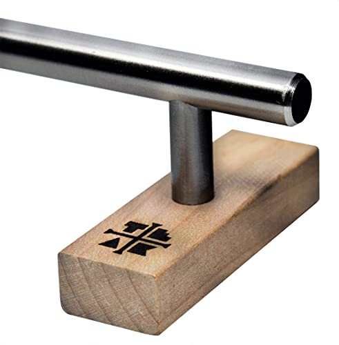 Teak Tuning Round Fingerboard Rail - Standard Edition - Silver Colorway - 10" Long, 1.75" Tall - Prolific Series - Thumbnail 2