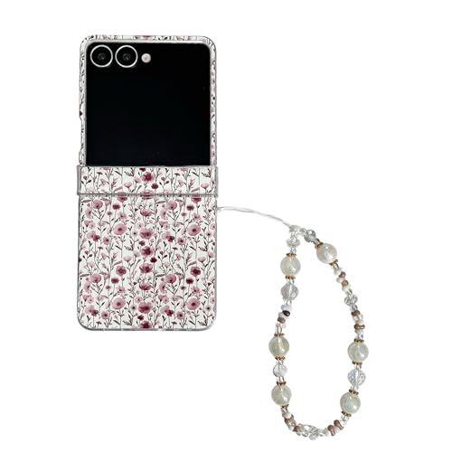 Image of Cute Clear Case Compatible with Samsung Galaxy Z Flip 8 with Lanyard