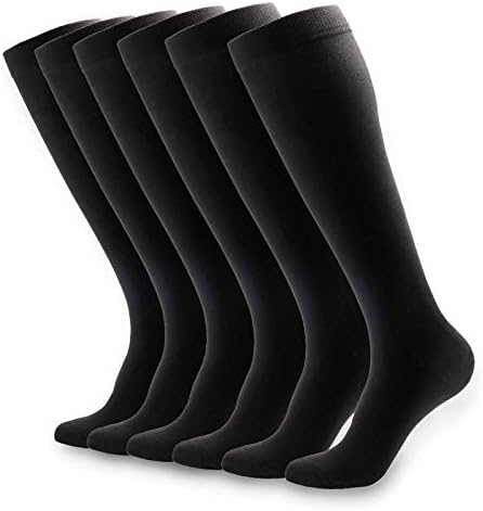 NOVAYARD Compression Socks for Women and Men Support Graduated 15-20 mmHg Medias De Compresion Mujer(4 Pairs)