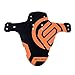 FIFTY-FIFTY Mountian Bike Fender,MTB Mudguard,Front and Rear Compatible,Fits 26", 27.5", 29", Plus Size and Fat Bike wheel sizes(Orange)