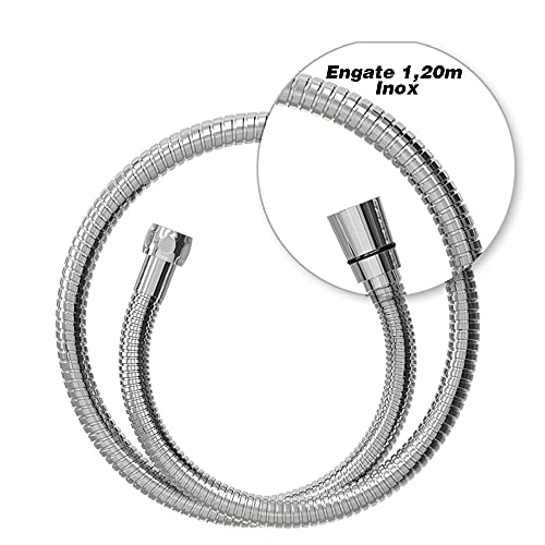 Engate Mangueira Flexível 1,20m Inox Ducha Higiênica Chuveiro