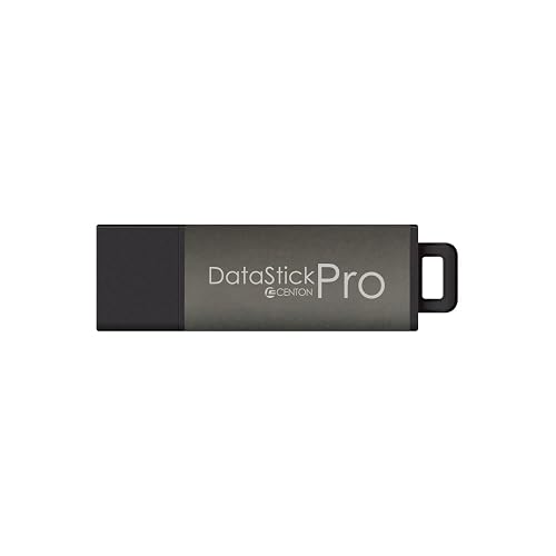 Centon DataStick Pro USB 3.0 Flash Drive Aluminum Case 8GB Charcoal, 1PC - Charcoal Metallic - 8GB