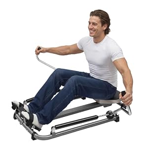 Rudergerät für Zuhause, 360° Rudermaschine, Rudergerät Klappbar für Cardio & Krafttraining | Platzsparend | Sport Geräte für Zuhause | LCD-Monitor | Bis 120kg