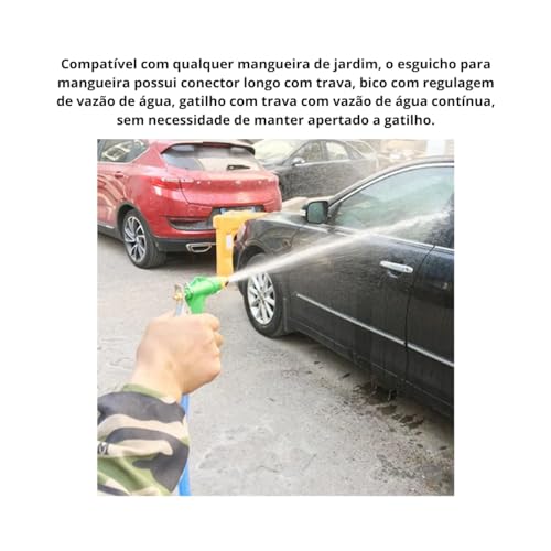 Esguicho Pistola Bico Alta Pressão Para Mangueira + Conector MIURI