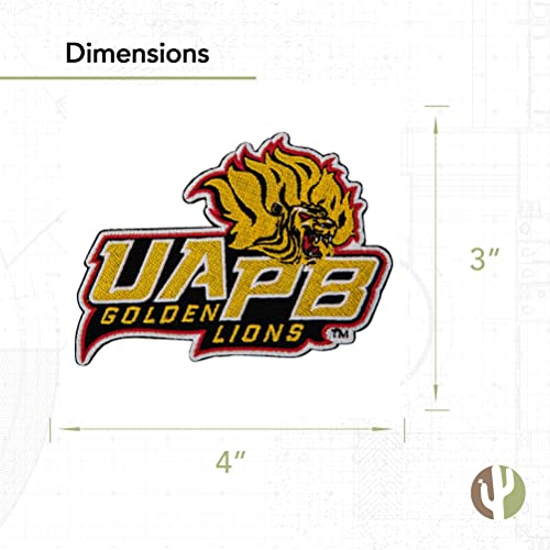University Of Arkansas At Pine Bluff Patch Golden Lions Uapb Embroidered Patches Applique Sew Or Iron On Blazer Jacket Bag (Patch - Design A) #TOP2