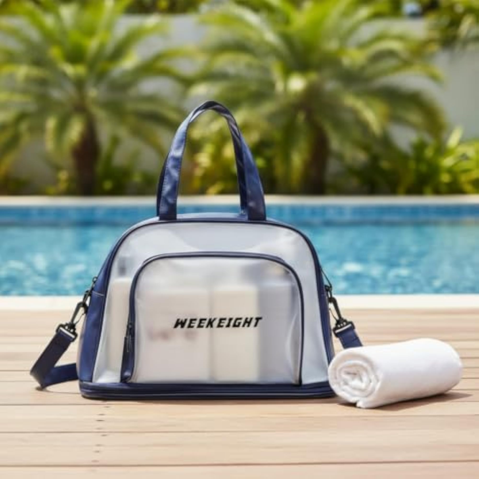 Travel Toiletry Bag with Shoulder Strap, Water-Resistant