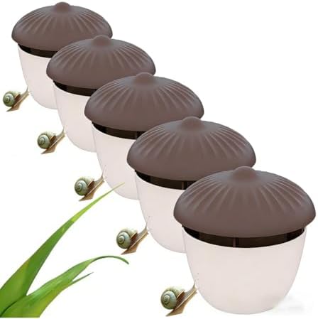 Beer Slug Snail Traps,Garden Snail Slug Trapping Box,Reusable Pla...