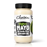 Chosen Foods Vegan Mayo, 24 Fl Oz - Plant Based Mayonnaise made with 100% Pure Avocado Oil - Non-GMO, Gluten-Free, Dairy-Free, Keto Friendly - 710mL (Pack Of 1)