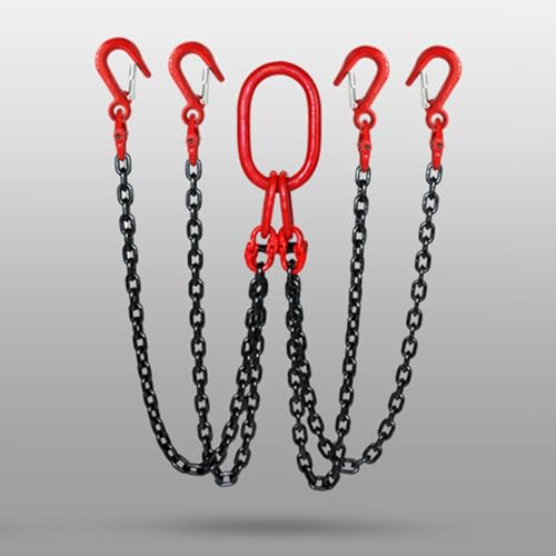Chaînes de levage industrielles à 4 brins avec crochet autobloquant