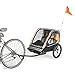 Allen Sports Deluxe Steel 2-Child Bicycle Trailer and Stroller, Model AS2-O, Orange