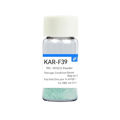 KARGENTEC Metal Organic Frameworks MOFs MIL-101(Cr) Green Powder KAR-F39 1-2 μm Ideal for adsorption, Gas Storage, Separation, and Catalysis CAS 876661-00-6(1 Grams)