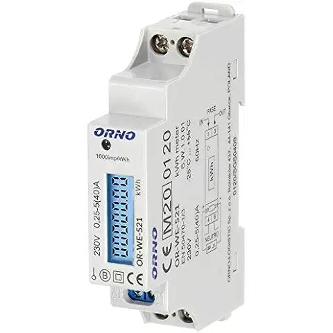Medidor De Consumo Electrico Orno WE-521 Cover