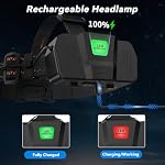 3Pack Ultra Bright LED Headlamp Rechargeable, Head lamp for Adults - Image 5