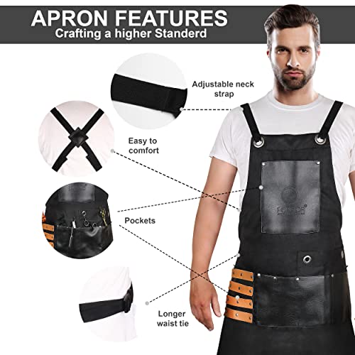 Forgica Work Apron With Pockets #TOP2
