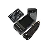 Battery + Charger for Kodak EasyShare Camera Z7590 KLIC-5001 + car plug
