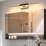 【Rotation à 315° Eclairage Mural】Cette lampe miroir dispose d'un réglage de rotation à 315°, couvrant précisément la zone d'éclairage souhaitée pour répondre à divers besoins d'éclairage. Les sources lumineuses LED à haut rendu des couleurs, associées à des abat-jours à haute transmission, restituent mieux les tons de peau réels, ce qui est idéal pour le maquillage ou la toilette.