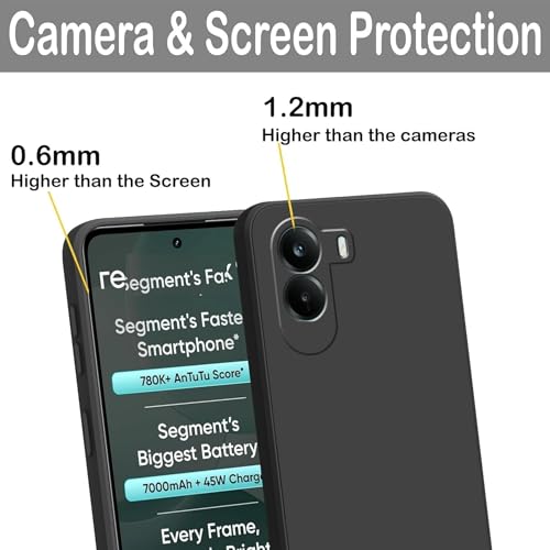 Image of FIRST MART Matte Silicone Back Cover for Redmi A7 Pro - Black