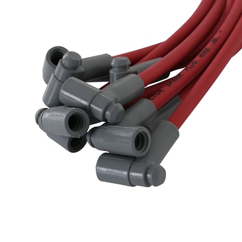 MSD 32189 Super Conductor Spark Plug Wire Set, Red - Thumbnail 3