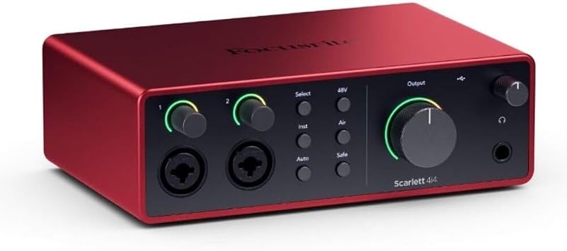Focusrite Scarlett 4i4 4th Gen USB-C Audio Interface