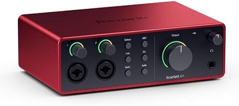 The Latest Innovations in Music Production Tech You Need to Know! 153 Focusrite Scarlett 4i4 4th Gen USB Audio Interface, for Musicians, Songw...