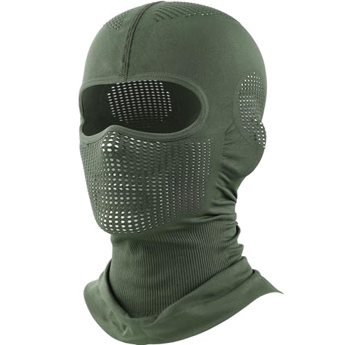 WTACTFUL Balaclava Face Ski Mask in Green