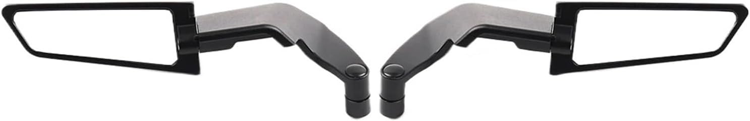Side Mirrors Fit For Ducati Fit For MONSTER 796 696 695 795 797 821 1200 400 Universal Motorcycle Mirror Wind Wing Side Rearview Motorcycle rear view mirror, White Lenses