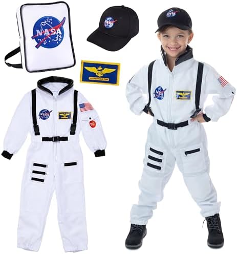 Pretend Play Costumes for Kids Ages 3-7, Washable Toddler Dress U...