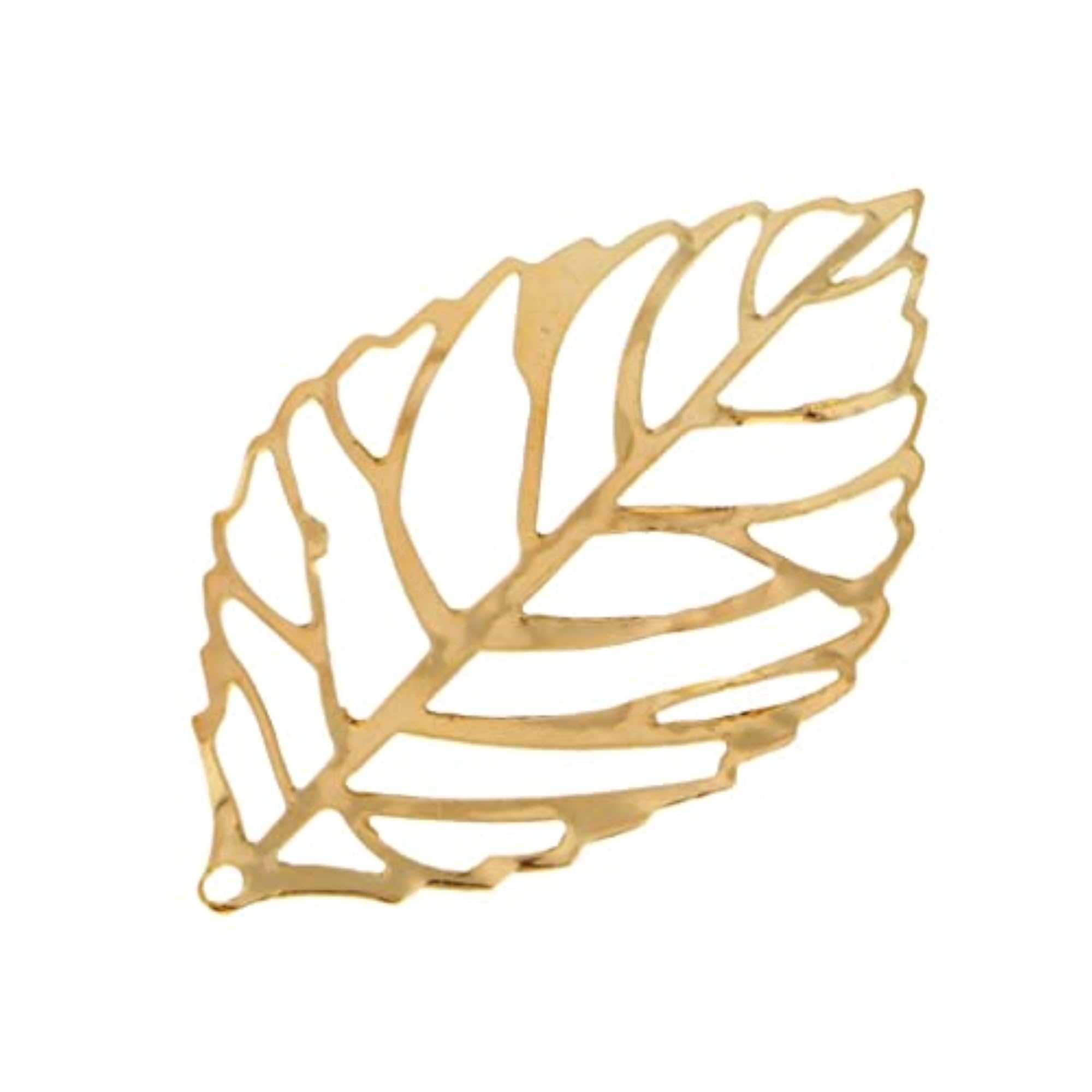 4x30Pcs Tibetan Silver Leaf Charms Pendants DIY Earring Hair Accessory Gold